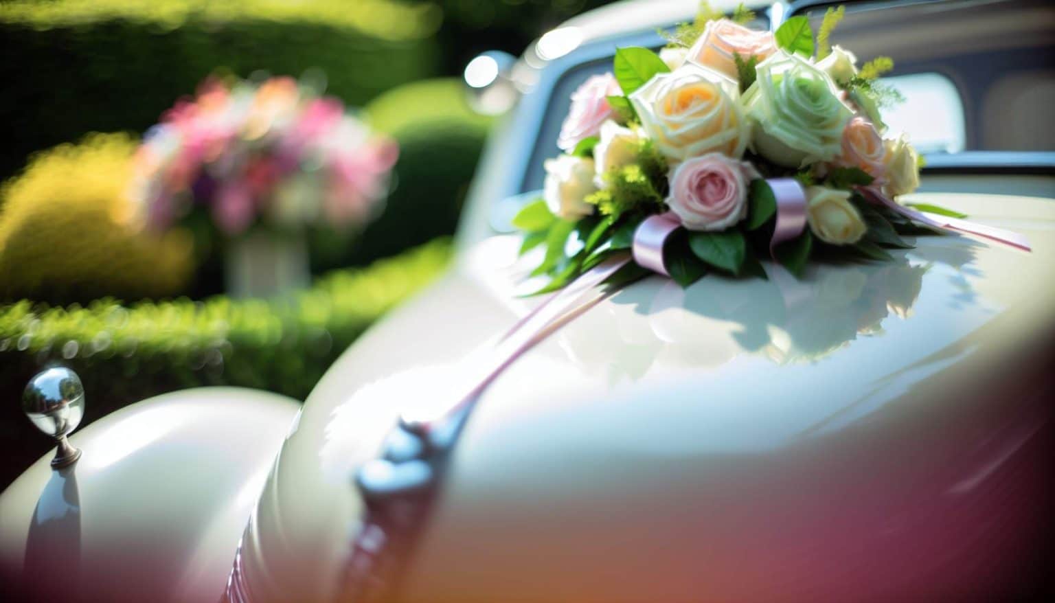 Idées uniques pour décoration voiture mariage